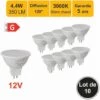 LUTECE-ARC Lot De 10 Ampoules LED GU5.3 (MR16) 5W - 120° - 400Lm 3000K - Garantie 5 Ans -Pas Cher Ampoule LED Boutique 32948314 1