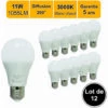 LUTECE-ARC Lot De 12 Ampoules LED E27 11W 1055Lm 3000K - Garantie 5 Ans -Pas Cher Ampoule LED Boutique 32948697 1