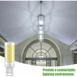 AIDUCHO Ampoule LED G9, No Flicker 5W LED Lampes Blanc Froid 6000K, 530LM, Économie D'énergie Equivalente 48W Halogène Lumière, 360 Degrés Angle, AC220-240V - Pack De 6 -Pas Cher Ampoule LED Boutique 33916921 5