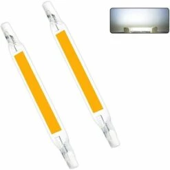 AIDUCHO Ampoules à LED R7S, 230V Non Dimmable LED COB Lampe Halogène Équivalent Spotlight De Remplacement Économie D'énergie Projecteur Linéaire Lumière (5W Blanc Froid) [Classe énergétique A+]