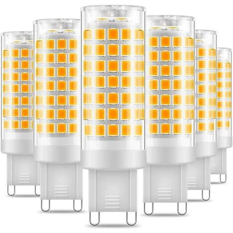 AIDUCHO Ampoule LED G9, No Flicker 5W LED Lampes Blanc Chaud 3000K, 650LM, Économie D'énergie Equivalente 48W Halogène Lumière, 360 Degrés Angle, AC220-240V - Pack De 6 3 AIDUCHO Ampoule LED G9, No Flicker 5W LED Lampes Blanc Chaud 3000K, 650LM, Économie D'énergie Equivalente 48W Halogène Lumière, 360 Degrés Angle, AC220-240V - Pack De 6