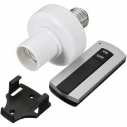 AIDUCHO E27 220v Télécommande Sans Fil Lampe De Lumière Ampoule Porte-capuchon Douille Commutateur