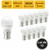 LUTECE-ARC Lot De 12 Ampoules LED B22 8W 806Lm 3000K - Garantie 5 Ans -Pas Cher Ampoule LED Boutique 36031947 1