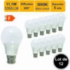 LUTECE-ARC Lot De 12 Ampoules LED B22 11W 1055Lm 3000K - Garantie 5 Ans 2 LUTECE-ARC Lot De 12 Ampoules LED B22 11W 1055Lm 3000K - Garantie 5 Ans -Pas Cher Ampoule LED Boutique 36031949 1