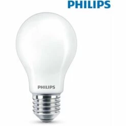 PHILIPS Ampoule LED E27 8,5W Ronde A60 équivalent à 75W - Blanc Du Jour 6500K