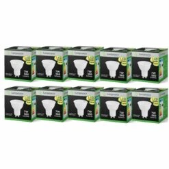 LAMPESECOENERGIE Pack De 10 Ampoules Led GU10 7W 38° Blanc Chaud 3000K Eq. 56W Halogène
