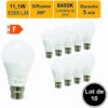 LUTECE-ARC Lot 10 Ampoules LED B22 11,1W 1055Lm 6400K - Garantie 5 Ans -Pas Cher Ampoule LED Boutique 37014702 1
