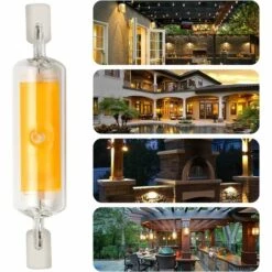 BETTERLIFE 4 Pièces R7S LED 78mm Ampoules Dimmable 10W 230V, Ampoule LED Blanc Chaud 3000K, 800LM COB Ampoule LED, 360° Angle De Faisceau, Equivalent à 80W Lampe Halogène [Classe énergétique A+] -Pas Cher Ampoule LED Boutique 37771357 4