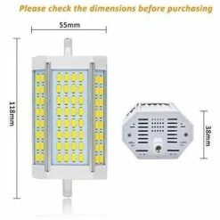 TRIOMPHE Ampoule R7S LED 118mm 30W Dimmable, 3000LM, Blanc Froid 6000K, Équivalent Crayon Halogène R7S J118 200W 300W, 200 Degrés De Lumière, Lampe R7S 118mm Dimmable LED Pour Applique/Lampadaire/Projecteur [Classe énergétique A+] -Pas Cher Ampoule LED Boutique 37838908 4
