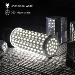 TRIOMPHE E27 LED Ampoule De Maïs 60W, 550W Équivalent Ampoules à Incandescence, 6500K Blanc Froid E27 Ampoule LED, Non Dimmable, 5850LM 160x5630SMD, Edison LED Ampoule à Maïs (60W Blanc Froid) -Pas Cher Ampoule LED Boutique 37838933 2