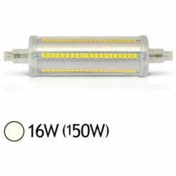 MIIDEX LIGHTING Ampoule Led 16W (150W) R7S COB Blanc Jour 4000°K