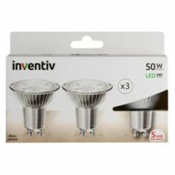 SERRURERIE-BOUTIQUE Pack 3 Ampoules LED Spot GU10 5W (Equivalent 50W). Ton Neutre 846614 - 846614 8 SERRURERIE-BOUTIQUE Pack 3 Ampoules LED Spot GU10 5W (Equivalent 50W). Ton Neutre 846614 - 846614 -Pas Cher Ampoule LED Boutique 39668800 3