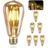 VERSAILLESFR Ampoule LED E27, 6 Pièces Ampoule Edison LED E27 ST64 Lampe Décorative Rétro Edison Ampoule Vintage Antique Lampe 4W Filament Blanc Chaud Pour Restaurant Café Bar Ampoules à Incandescence -Pas Cher Ampoule LED Boutique 40504591 1