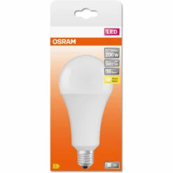 OSRAM LED Star Classic A200, Ampoule LED Givrée En Forme D'ampoule, Culot E27, Blanc Chaud (2700K), 3452 Lumens, En Remplacement Des Ampoules Conventionnelles 200W, 1-pack - Weiß -Pas Cher Ampoule LED Boutique 41624078 3