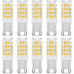 BRIDAY Ampoule LED G9 5W, Equivalent 40W , Blanc Chaud 3000k, 220-240V, 360° Angle De Faisceau, Pack De 10