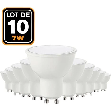 EUROPALAMP 10 Ampoules GU10 7W Eq. 50W Blanc Naturel 4500k Haute Luminosité - Blanc Neutre 4500K 3 EUROPALAMP 10 Ampoules GU10 7W Eq. 50W Blanc Naturel 4500k Haute Luminosité - Blanc Neutre 4500K
