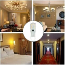 GUAZHUNIFR Ampoule Led G9 Lampe, Blanc Chaud 3000K, G9 LED 3W (33W Ampoules Halogène Équivalent), AC 220-240V - Angle Du Faisceau 360°, [Classe énergétique A+] Guazhuni Pack De 6 -Pas Cher Ampoule LED Boutique 42695926 5