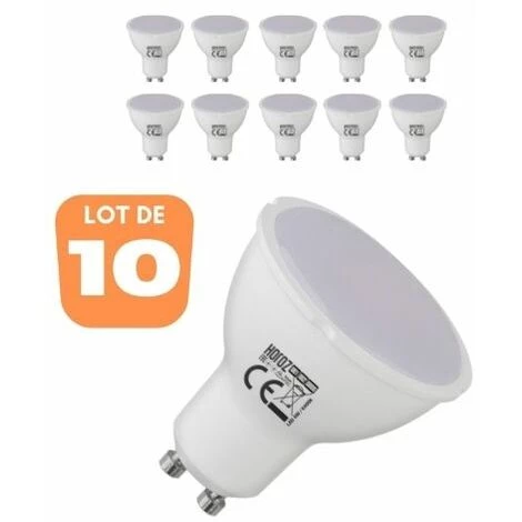 HOROZ ELEKTRIK Lot De 10 Ampoules LED Spot 6W (Eq. 50W) GU10 3000K - Blanc Chaud 3000K 3 HOROZ ELEKTRIK Lot De 10 Ampoules LED Spot 6W (Eq. 50W) GU10 3000K - Blanc Chaud 3000K