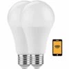 KONYKS ANTALYA EASY E27 DUAL PACK - AMPOULE LED CONNECTÉE WI-FI + BLUETOOTH , 11 W, COULEURS + BLANC RÉGLABLE, COMPATIBLE AVEC A -Pas Cher Ampoule LED Boutique 45398856 1