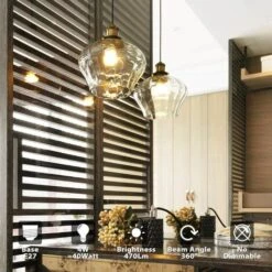 4W Ampoule LED Filament E27 G45,Triomphe Equivalent à Ampoule Incandescence 40W, 470Lm 2700K Blanc Chaud, Ampoule Edison Vintage, Non Dimmable, Lot De 6, -Pas Cher Ampoule LED Boutique 46715490 5