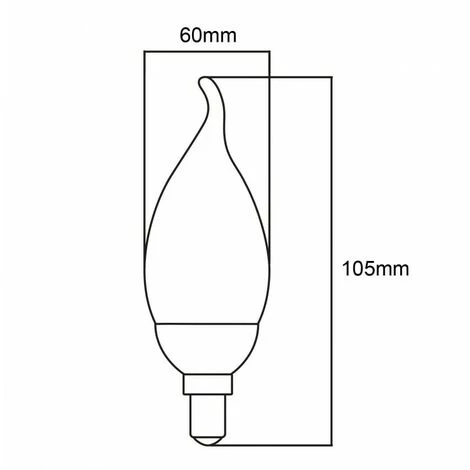 Blanc Neutre - Ampoule Filament LED Flamme Transparent - E14 - BA35 - 2,5 W - SMD Epistar - Ecolife Lighting® - Blanc 4 Blanc Neutre - Ampoule Filament LED Flamme Transparent - E14 - BA35 - 2,5 W - SMD Epistar - Ecolife Lighting® - Blanc – Image 2