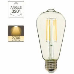XANLITE - Ampoule à Filament LED Edison, Culot E27, 8W Cons. (75W Eq.), Lumière Blanc Chaud - RFE1055ST -Pas Cher Ampoule LED Boutique 47378057 3