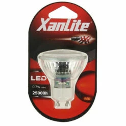 XANLITE - Ampoule LED Spot, Culot GU10, 0,6W Cons. (N.C Eq.), Lumière Lumière Rouge - MG18R -Pas Cher Ampoule LED Boutique 47378114 4