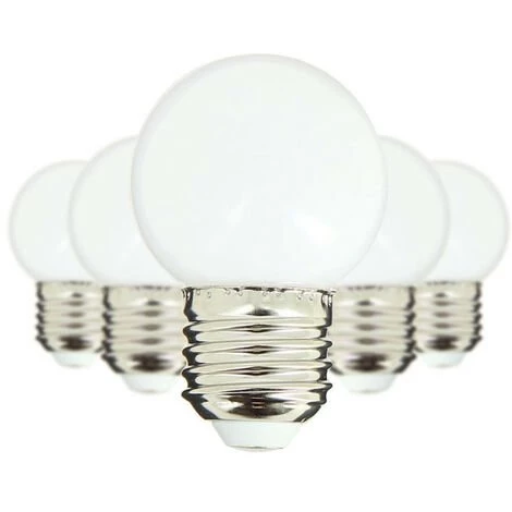 XANLITE - Lot De 5 Ampoules LED, Culot E27, Blanc Chaud, Spécial Extérieur - PACK5EEGRLP 3 XANLITE - Lot De 5 Ampoules LED, Culot E27, Blanc Chaud, Spécial Extérieur - PACK5EEGRLP