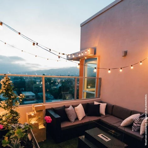 XANLITE - Lot De 5 Ampoules LED, Culot E27, Blanc Chaud, Spécial Extérieur - PACK5EEGRLP 4 XANLITE - Lot De 5 Ampoules LED, Culot E27, Blanc Chaud, Spécial Extérieur - PACK5EEGRLP – Image 2