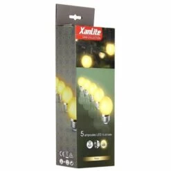 XANLITE - Lot De 5 Ampoules LED, Culot E27, Blanc Chaud, Spécial Extérieur - PACK5EEGRLP 11 XANLITE - Lot De 5 Ampoules LED, Culot E27, Blanc Chaud, Spécial Extérieur - PACK5EEGRLP -Pas Cher Ampoule LED Boutique 47378128 5