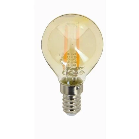 XANLITE - Ampoule LED (P45) / Vintage Au Verre Ambré, Culot E14, 3,8W Cons. (30W Eq.), 350 Lumens, Lumière Blanc Chaud - RFDV400PA 3 XANLITE - Ampoule LED (P45) / Vintage Au Verre Ambré, Culot E14, 3,8W Cons. (30W Eq.), 350 Lumens, Lumière Blanc Chaud - RFDV400PA