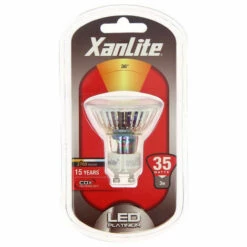 XANLITE - Ampoule LED Spot, Culot GU10, 4,5W Cons. (35W Eq.), Lumière Blanc Chaud, Angle Focalisé - VG35S 10 XANLITE - Ampoule LED Spot, Culot GU10, 4,5W Cons. (35W Eq.), Lumière Blanc Chaud, Angle Focalisé - VG35S -Pas Cher Ampoule LED Boutique 47378150 4
