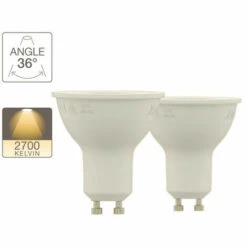 XANLITE - Lot De 2 Ampoule LED Spot Au Culot GU10, 6W Cons. (75W Cons.), Lumière Blanche Chaude - PACK2MG75S -Pas Cher Ampoule LED Boutique 47378179 3