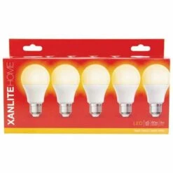 XANLITE - Lot X5 Ampoules LED Standard, Culot E27, Cons. 9W, Eq. 60W, Blanc Chaud - PACK5EE806G -Pas Cher Ampoule LED Boutique 47378202 5