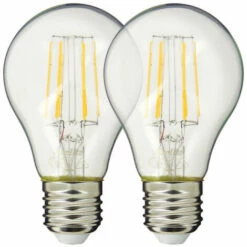 XANLITE - Lot X2 Ampoules à Filament LED EDF, Standard, Culot E27, Conso 8W Eq. 75W, Blanc Chaud - PACK2RFE1055GEDF
