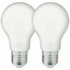 XANLITE - Lot X2 Ampoules à Filament LED EDF, Standard, Opaque, Culot E27, Conso 8W Eq. 75W, Blanc Chaud - PACK2RFE1055GOEDF