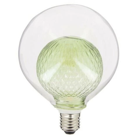 XANLITE - Ampoule Déco LED, Double Verre Vert, G125, Culot E27, 4W Cons. 2700K Blanc Chaud - RFDEB125DVGREEN 3 XANLITE - Ampoule Déco LED, Double Verre Vert, G125, Culot E27, 4W Cons. 2700K Blanc Chaud - RFDEB125DVGREEN