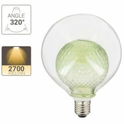 XANLITE - Ampoule Déco LED, Double Verre Vert, G125, Culot E27, 4W Cons. 2700K Blanc Chaud - RFDEB125DVGREEN 10 XANLITE - Ampoule Déco LED, Double Verre Vert, G125, Culot E27, 4W Cons. 2700K Blanc Chaud - RFDEB125DVGREEN -Pas Cher Ampoule LED Boutique 47378222 4
