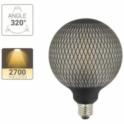 XANLITE - Ampoule Déco LED Filament, Aspect Filet Noir, G125, Culot E27, 4W Cons. 2700K Blanc Chaud - RFDEB125GRAPHLO -Pas Cher Ampoule LED Boutique 47378246 4