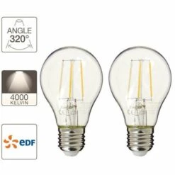 XANLITE - Lot De 2 Ampoules A60, CuLot E27, EDF - PACK2RFE470GCWEDF -Pas Cher Ampoule LED Boutique 47378290 3