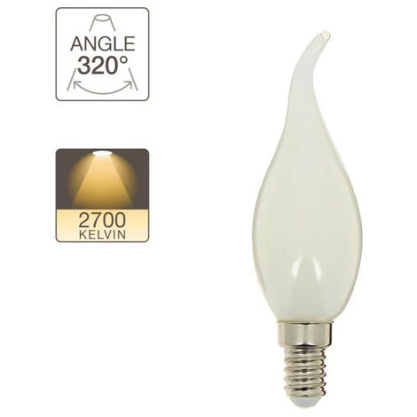 XANLITE - Ampoule à Filament LED Flamme Coup De Vent, Culot E14, 4W Cons. (40W Eq.), Lumière Blanche Chaud - RFV470FCO 5 XANLITE - Ampoule à Filament LED Flamme Coup De Vent, Culot E14, 4W Cons. (40W Eq.), Lumière Blanche Chaud - RFV470FCO – Image 3