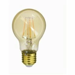 XANLITE - Ampoule LED (A60) / Vintage Au Verre Ambré, Culot E27, 3,8W Cons. (30W Eq.), 350 Lumens, Lumière Blanc Chaud - RFDE400GA