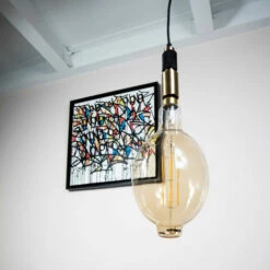 XANLITE - Ampoule LED Giant (BT180) / Vintage Au Verre Ambré, Dimmable, Culot E27, 8W Cons. (60W Eq.), 800 Lumens, Lumière Blanc Chaud - RFDGE500BT18AD -Pas Cher Ampoule LED Boutique 47378333 4