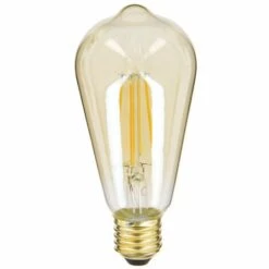 XANLITE - Ampoule LED (ST64) Edison / Vintage Au Verre Fumé, Culot E27, 4W Cons. (23W Eq.), 230 Lumens, Lumière Blanc Chaud - RFDE400STF
