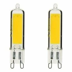 XANLITE - Pack De 2 Ampoules RetroLED, Culot G9, 3,7W Cons. (400 Lumens), Lumière Blanche Chaud - PACK2ALG9400