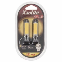 XANLITE - Pack De 2 Ampoules RetroLED, Culot G9, 3,7W Cons. (400 Lumens), Lumière Blanche Chaud - PACK2ALG9400 -Pas Cher Ampoule LED Boutique 47378355 4
