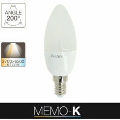 XANLITE - Ampoule LED Flamme, Culot E14, 6W Cons. (40W Eq.), CCT Température De Lumière Variable 2700k - 6000k - SV40FCCT -Pas Cher Ampoule LED Boutique 47378356 3