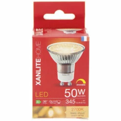 XANLITE - Ampoule LED Spot Dimmable, Culot GU10, 6,5W Cons. (50W Eq.), Lumière Blanc Chaud - VG50SD -Pas Cher Ampoule LED Boutique 47378362 5