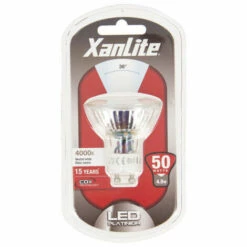 XANLITE - Ampoule LED Spot, Culot GU10, 5W Cons. (50W Eq.), Lumière Blanche Neutre - VG50SCW 10 XANLITE - Ampoule LED Spot, Culot GU10, 5W Cons. (50W Eq.), Lumière Blanche Neutre - VG50SCW -Pas Cher Ampoule LED Boutique 47378368 4