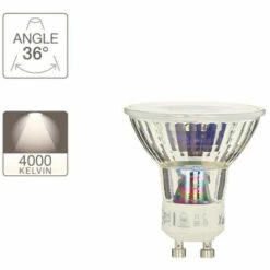 XANLITE - Ampoule LED Spot, Culot GU10, 5W Cons. (50W Eq.), Lumière Blanche Neutre - VG50SCW 11 XANLITE - Ampoule LED Spot, Culot GU10, 5W Cons. (50W Eq.), Lumière Blanche Neutre - VG50SCW -Pas Cher Ampoule LED Boutique 47378368 5
